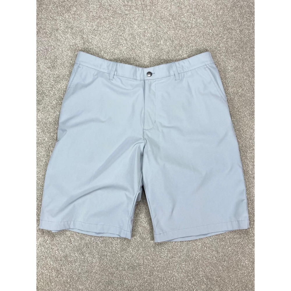 Adidas Ultimate365 Performance Golf Shorts Men 36 Gray Stretch Sporty Athleisure